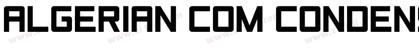 Algerian Com Condens字体转换